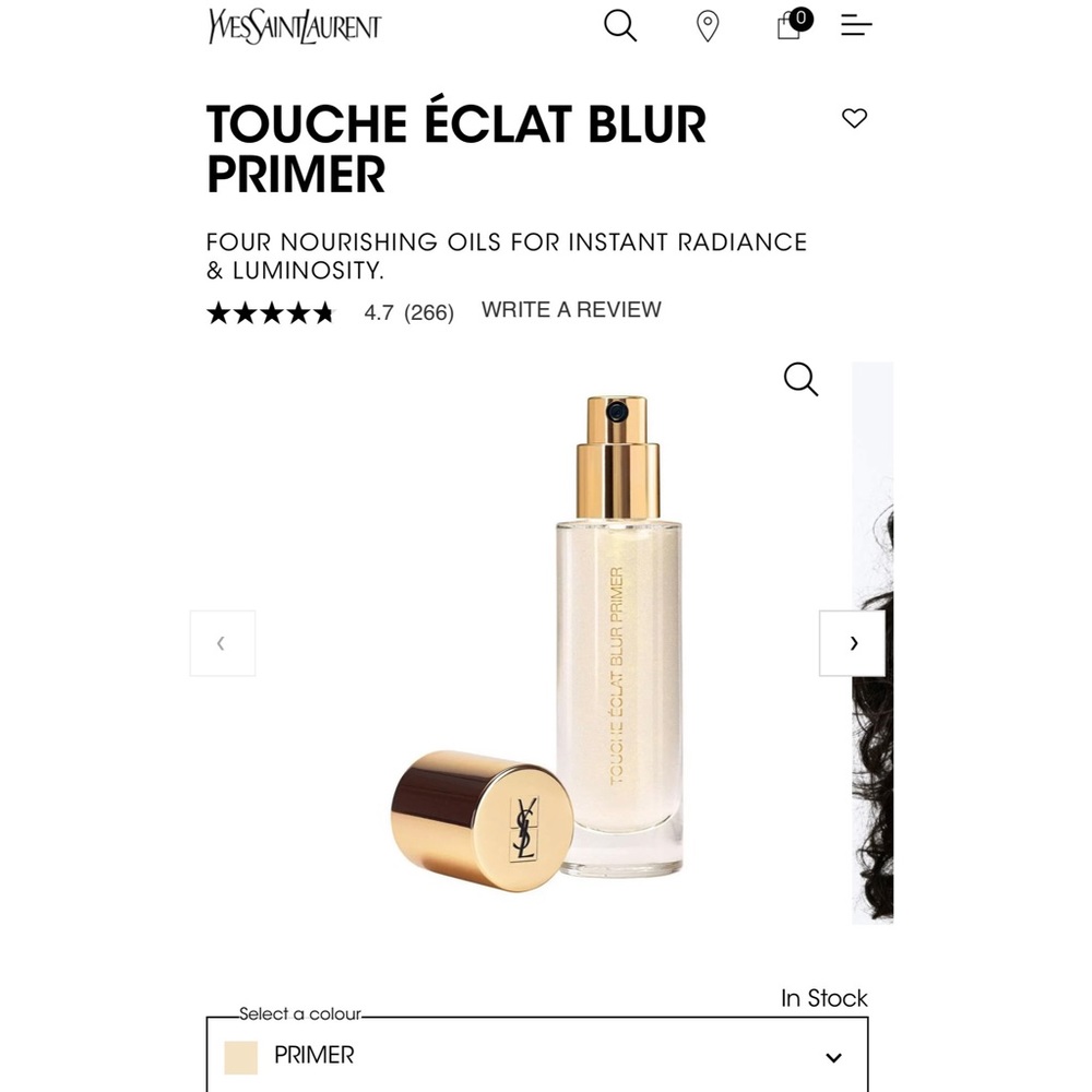 {yves saint laurent} ysl touche éclat blur primer gold